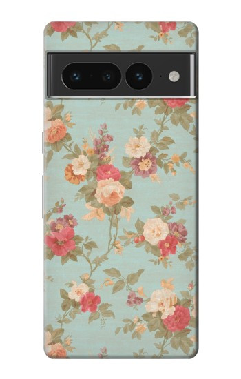 W3910 Vintage Rose Case Cover Custodia e Flip Case per Google Pixel 7 Pro