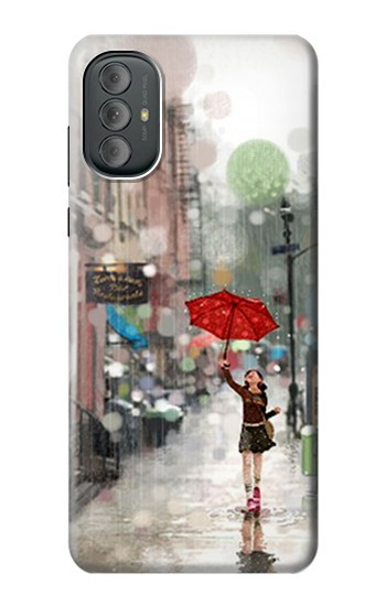 W0108 Girl in The Rain Case Cover Custodia e Flip Case per Motorola Moto G Power 2022, G Play 2023 W0108 Girl in The Rain Case Cover Custodia e Flip Case per Motorola Moto G Power 2022, G Play 2023