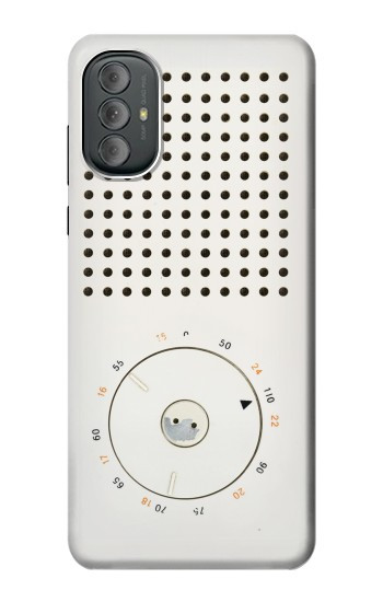 W1857 Retro Transistor Radio Case Cover Custodia e Flip Case per Motorola Moto G Power 2022, G Play 2023