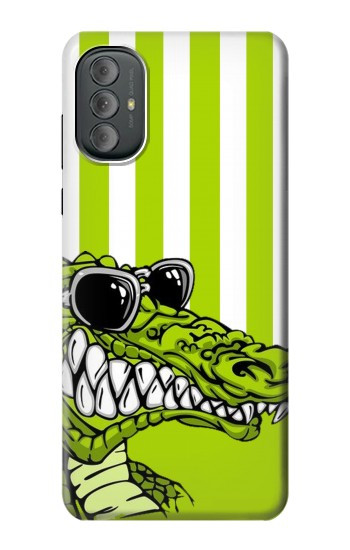 W2323 Funny Green Alligator Crocodile Case Cover Custodia e Flip Case per Motorola Moto G Power 2022, G Play 2023