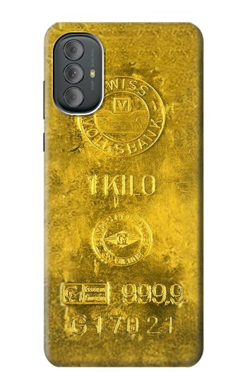 W2618 One Kilo Gold Bar Case Cover Custodia e Flip Case per Motorola Moto G Power 2022, G Play 2023