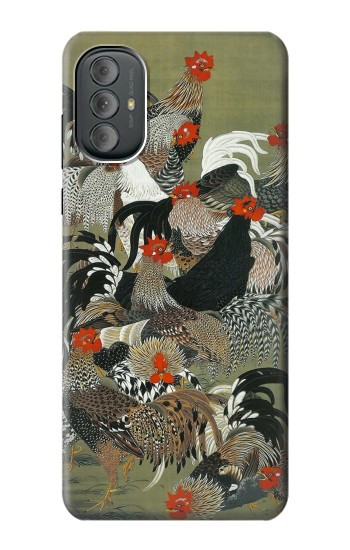 W2699 Ito Jakuchu Rooster Case Cover Custodia e Flip Case per Motorola Moto G Power 2022, G Play 2023