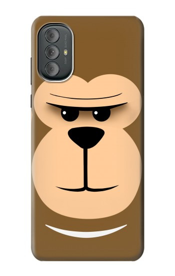 W2721 Cute Grumpy Monkey Cartoon Case Cover Custodia e Flip Case per Motorola Moto G Power 2022, G Play 2023
