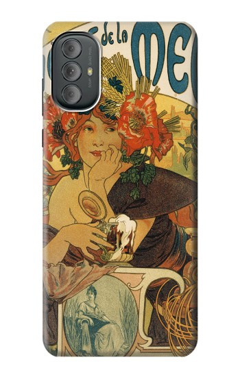 W2740 Alphonse Mucha Bieres De La Muse Case Cover Custodia e Flip Case per Motorola Moto G Power 2022, G Play 2023