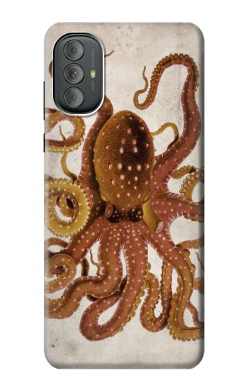 W2801 Vintage Octopus Case Cover Custodia e Flip Case per Motorola Moto G Power 2022, G Play 2023