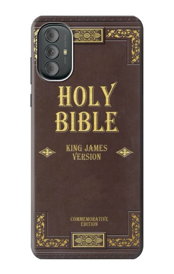 W2889 Holy Bible Cover King James Version Case Cover Custodia e Flip Case per Motorola Moto G Power 2022, G Play 2023