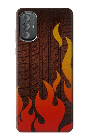 W2988 Rally Car Tire Fire Case Cover Custodia e Flip Case per Motorola Moto G Power 2022, G Play 2023