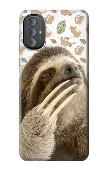 W3559 Sloth Pattern Case Cover Custodia e Flip Case per Motorola Moto G Power 2022, G Play 2023
