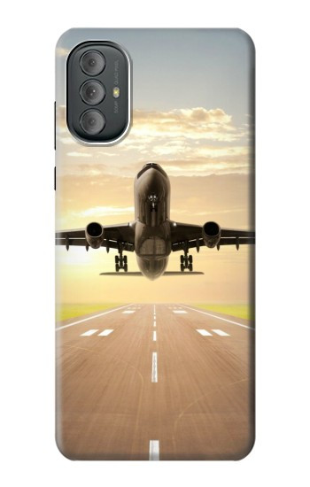 W3837 Airplane Take off Sunrise Case Cover Custodia e Flip Case per Motorola Moto G Power 2022, G Play 2023