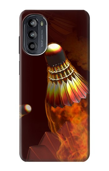 W1239 Badmintons Case Cover Custodia e Flip Case per Motorola Moto G52, G82 5G