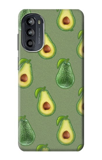 W3285 Avocado Fruit Pattern Case Cover Custodia e Flip Case per Motorola Moto G52, G82 5G