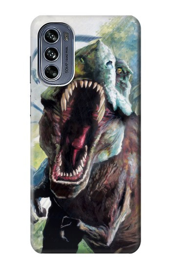 W1453 Trex Tyrannosaurus Rex Dinosaur Case Cover Custodia e Flip Case per Motorola Moto G62 5G