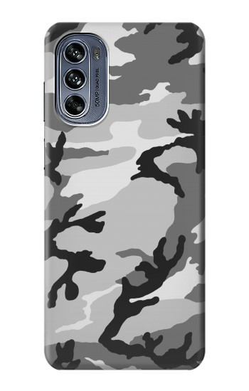 W1721 Snow Camouflage Graphic Printed Case Cover Custodia e Flip Case per Motorola Moto G62 5G