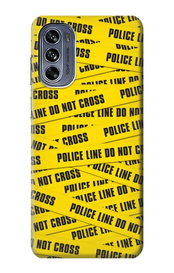 W2088 Police Line Do Not Cross Case Cover Custodia e Flip Case per Motorola Moto G62 5G