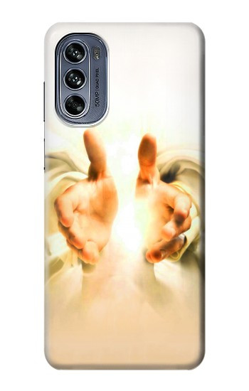 W2546 Hand of God Heaven Case Cover Custodia e Flip Case per Motorola Moto G62 5G