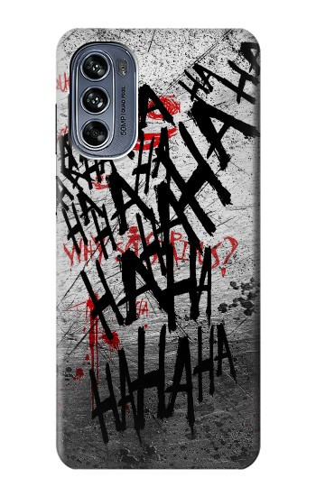 W3073 Joker Hahaha Blood Splash Case Cover Custodia e Flip Case per Motorola Moto G62 5G