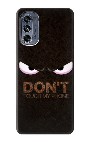 W3412 Do Not Touch My Phone Case Cover Custodia e Flip Case per Motorola Moto G62 5G