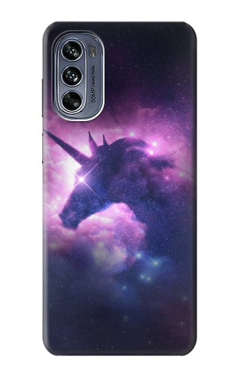 W3538 Unicorn Galaxy Case Cover Custodia e Flip Case per Motorola Moto G62 5G