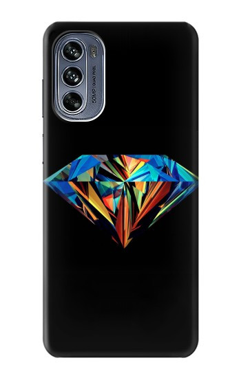 W3842 Abstract Colorful Diamond Case Cover Custodia e Flip Case per Motorola Moto G62 5G