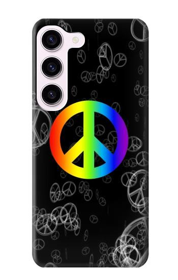 W2356 Peace Sign Case Cover Custodia e Flip Case per Samsung Galaxy S23