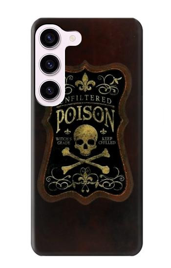 W2649 Unfiltered Poison Vintage Glass Bottle Case Cover Custodia e Flip Case per Samsung Galaxy S23
