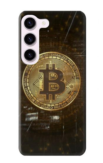 W3798 Cryptocurrency Bitcoin Case Cover Custodia e Flip Case per Samsung Galaxy S23