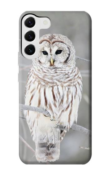 W1566 Snowy Owl White Owl Case Cover Custodia e Flip Case per Samsung Galaxy S23 Plus