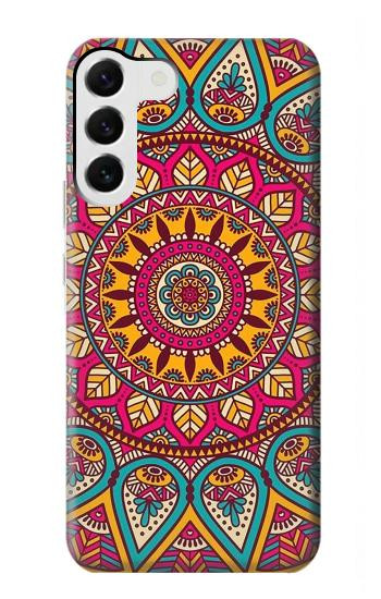W3694 Hippie Art Pattern Case Cover Custodia e Flip Case per Samsung Galaxy S23 Plus