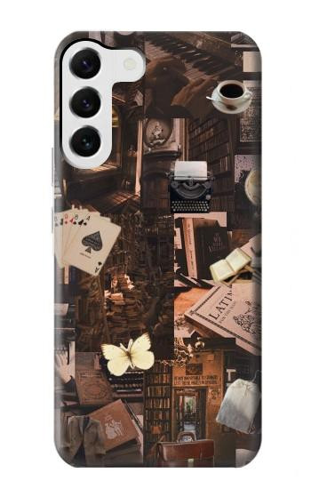 W3877 Dark Academia Case Cover Custodia e Flip Case per Samsung Galaxy S23 Plus