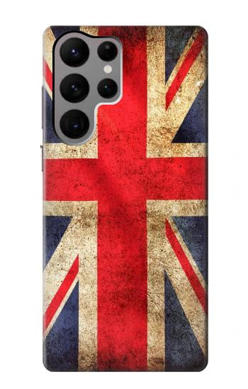 W2303 British UK Vintage Flag Case Cover Custodia e Flip Case per Samsung Galaxy S23 Ultra