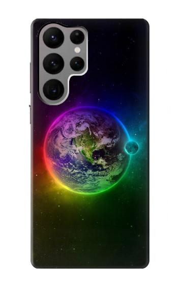 W2570 Colorful Planet Case Cover Custodia e Flip Case per Samsung Galaxy S23 Ultra
