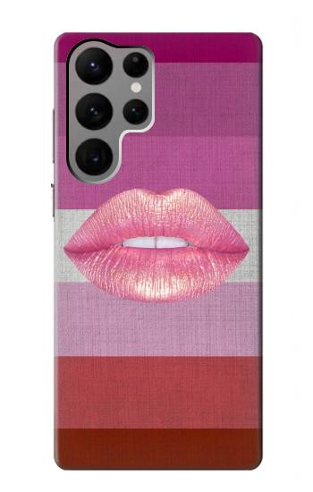 W3473 LGBT Lesbian Flag Case Cover Custodia e Flip Case per Samsung Galaxy S23 Ultra
