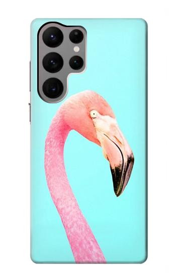 W3708 Pink Flamingo Case Cover Custodia e Flip Case per Samsung Galaxy S23 Ultra