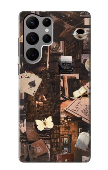 W3877 Dark Academia Case Cover Custodia e Flip Case per Samsung Galaxy S23 Ultra