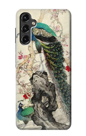 W2086 Peacock Painting Case Cover Custodia e Flip Case per Samsung Galaxy A14 5G