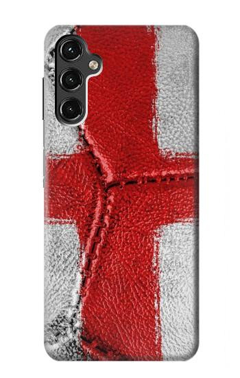 W3316 England Flag Vintage Football Graphic Case Cover Custodia e Flip Case per Samsung Galaxy A14 5G