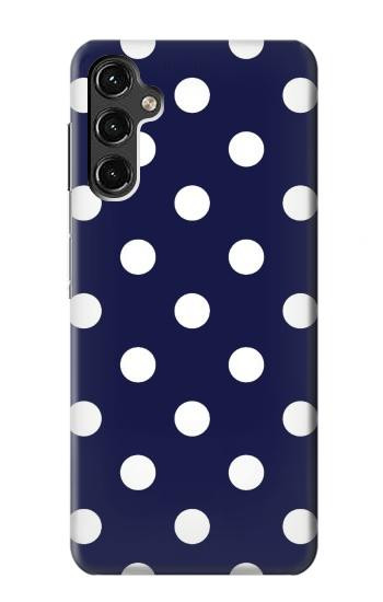 W3533 Blue Polka Dot Case Cover Custodia e Flip Case per Samsung Galaxy A14 5G