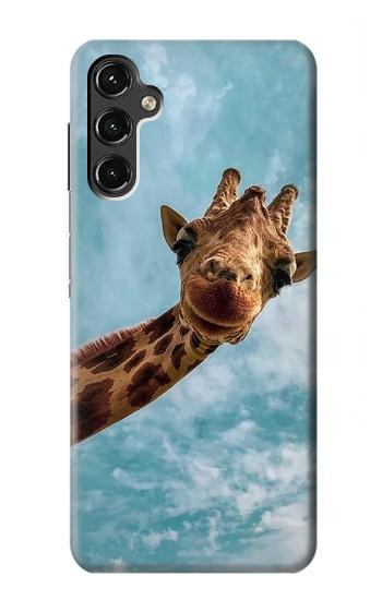 W3680 Cute Smile Giraffe Case Cover Custodia e Flip Case per Samsung Galaxy A14 5G