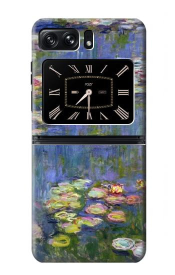 W0997 Claude Monet Water Lilies Case Cover Custodia e Flip Case per Motorola Moto Razr 2022 W0997 Claude Monet Water Lilies Case Cover Custodia e Flip Case per Motorola Moto Razr 2022