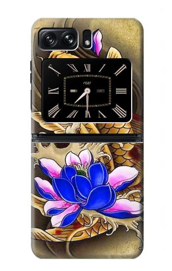 W1604 Carp Koi Fish Japanese Tattoo Case Cover Custodia e Flip Case per Motorola Moto Razr 2022