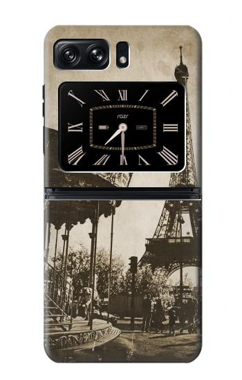 W2174 Eiffel Tower Vintage Paris Case Cover Custodia e Flip Case per Motorola Moto Razr 2022 W2174 Eiffel Tower Vintage Paris Case Cover Custodia e Flip Case per Motorola Moto Razr 2022
