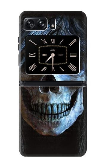 W2585 Evil Death Skull Pentagram Case Cover Custodia e Flip Case per Motorola Moto Razr 2022