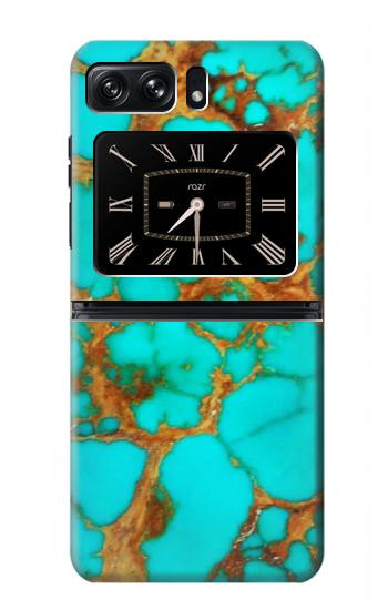 W2688 Aqua Copper Turquoise Gemstone Graphic Case Cover Custodia e Flip Case per Motorola Moto Razr 2022 W2688 Aqua Copper Turquoise Gemstone Graphic Case Cover Custodia e Flip Case per Motorola Moto Razr 2022