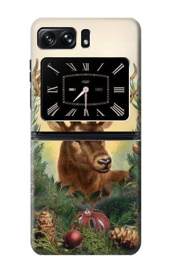 W2841 Vintage Reindeer Christmas Case Cover Custodia e Flip Case per Motorola Moto Razr 2022 W2841 Vintage Reindeer Christmas Case Cover Custodia e Flip Case per Motorola Moto Razr 2022