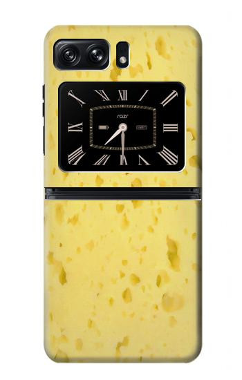 W2913 Cheese Texture Case Cover Custodia e Flip Case per Motorola Moto Razr 2022