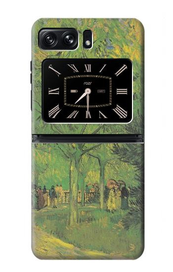W3748 Van Gogh A Lane in a Public Garden Case Cover Custodia e Flip Case per Motorola Moto Razr 2022