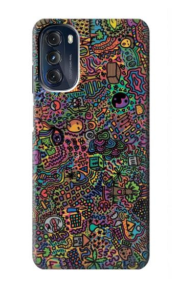 W3815 Psychedelic Art Case Cover Custodia e Flip Case per Motorola Moto G 5G (2023)