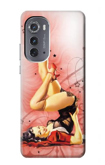 W1669 Pinup Girl Vintage Case Cover Custodia e Flip Case per Motorola Edge (2022)