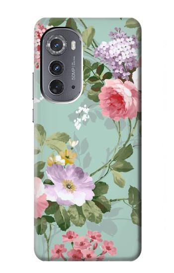 W2178 Flower Floral Art Painting Case Cover Custodia e Flip Case per Motorola Edge (2022)
