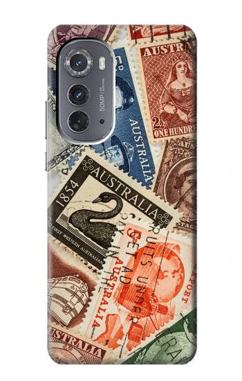 W3900 Stamps Case Cover Custodia e Flip Case per Motorola Edge (2022)